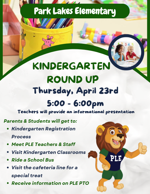 Kindergarten Round Up flyer 