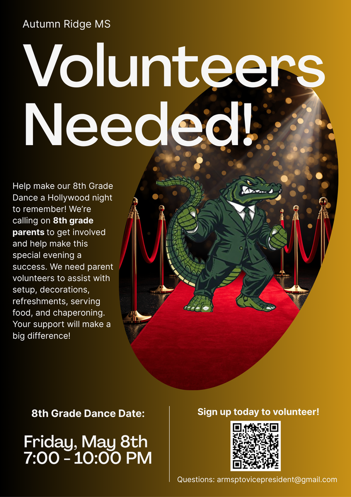 8th grade dance volunteer 2026