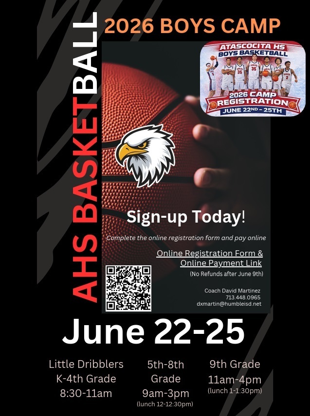 Boys basketball camp flyer