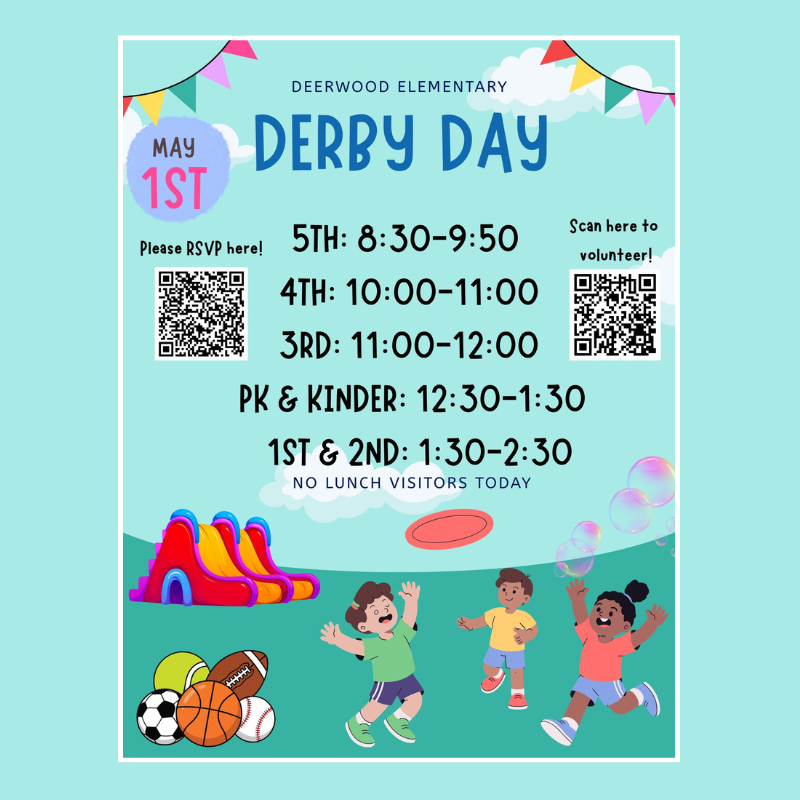 Derby Day Schedule, May 1st