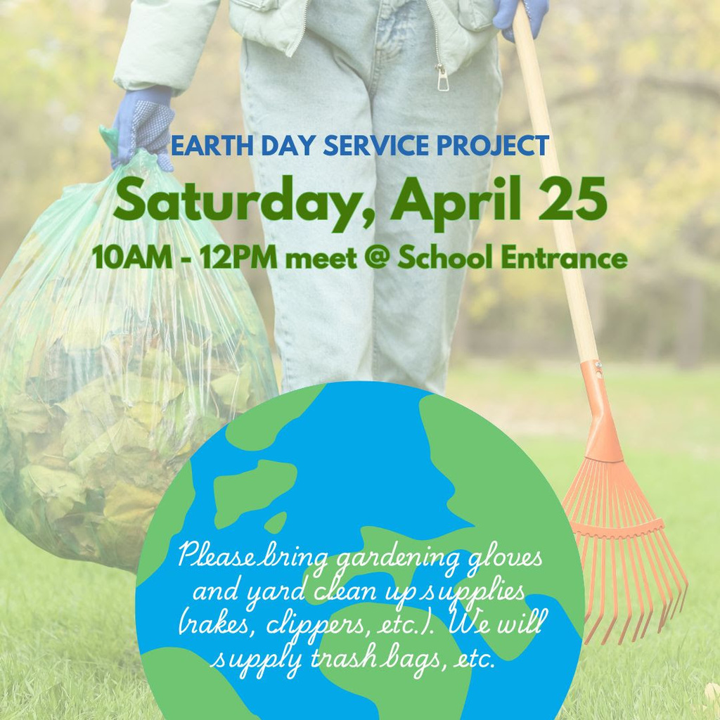 Earth Day Service Project, April 25