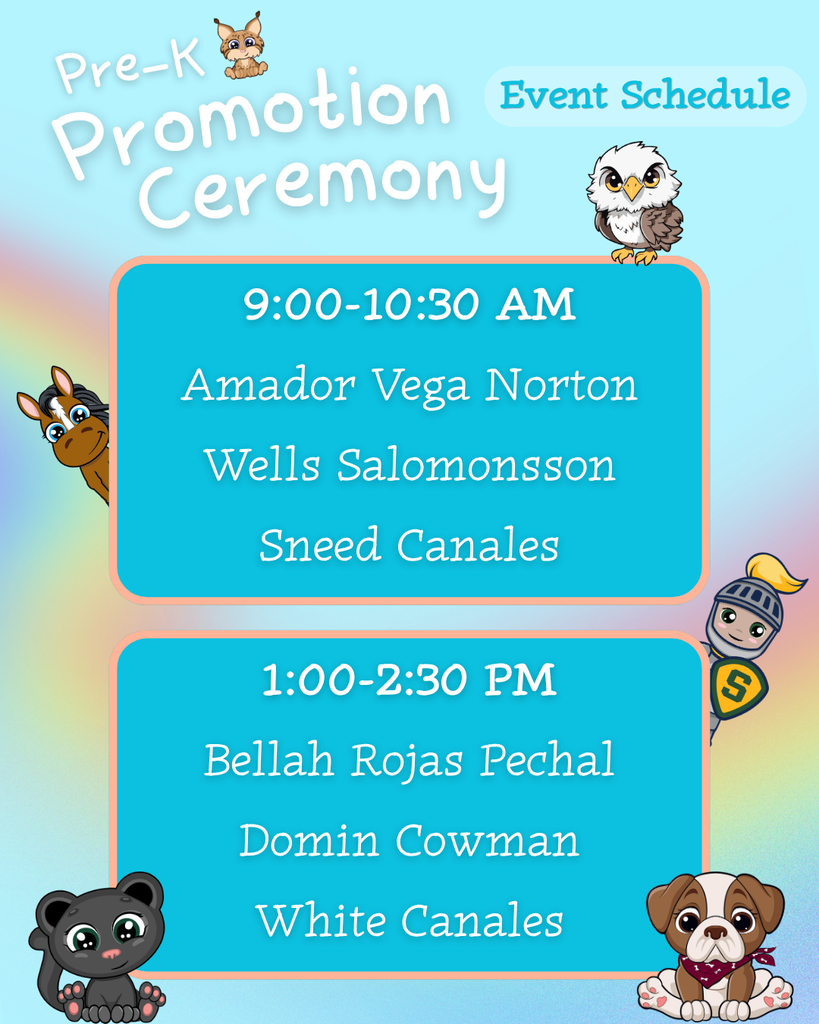 Promo Ceremony schedule