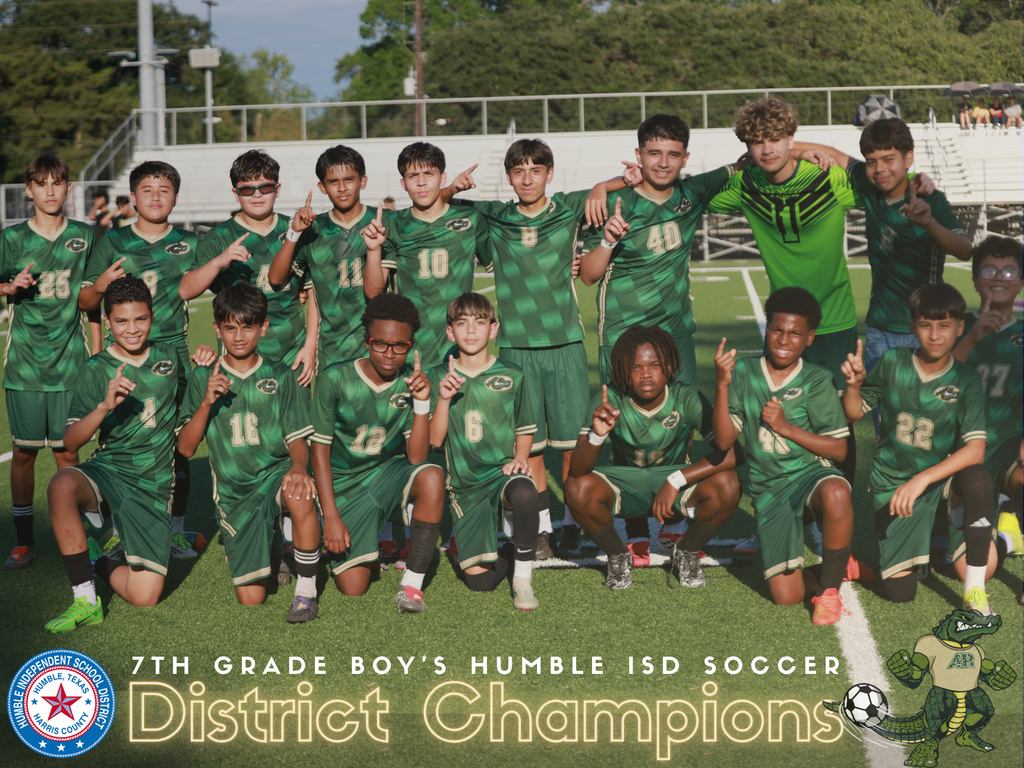 7th Grade Soccer District Champs 2026