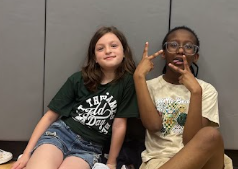 Students enjoying Super Kids Day!