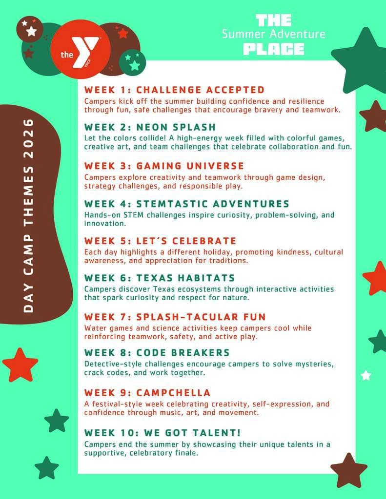 YMCA Stemventure Summer Camps info