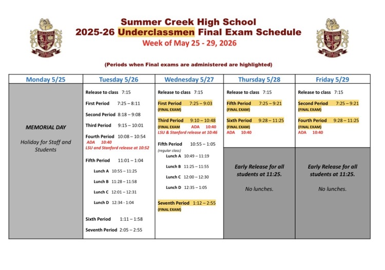 bell schedule 