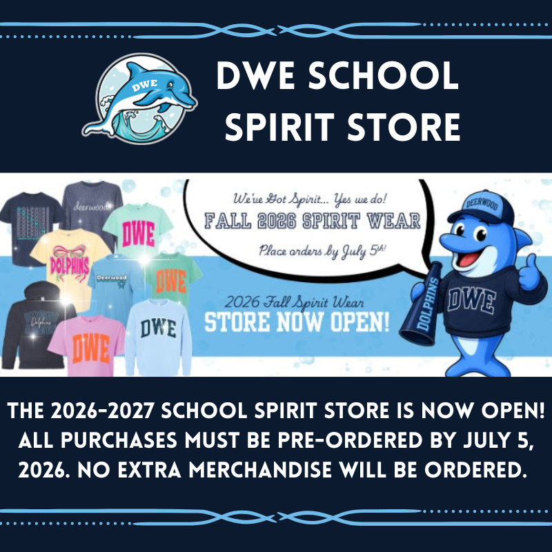 School Spirit Store is Open and Closes July 5.