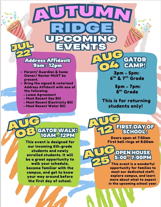 Upcoming Events
