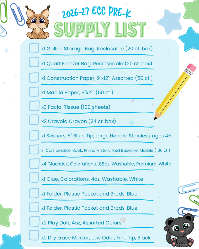 2026-27 School Supply List