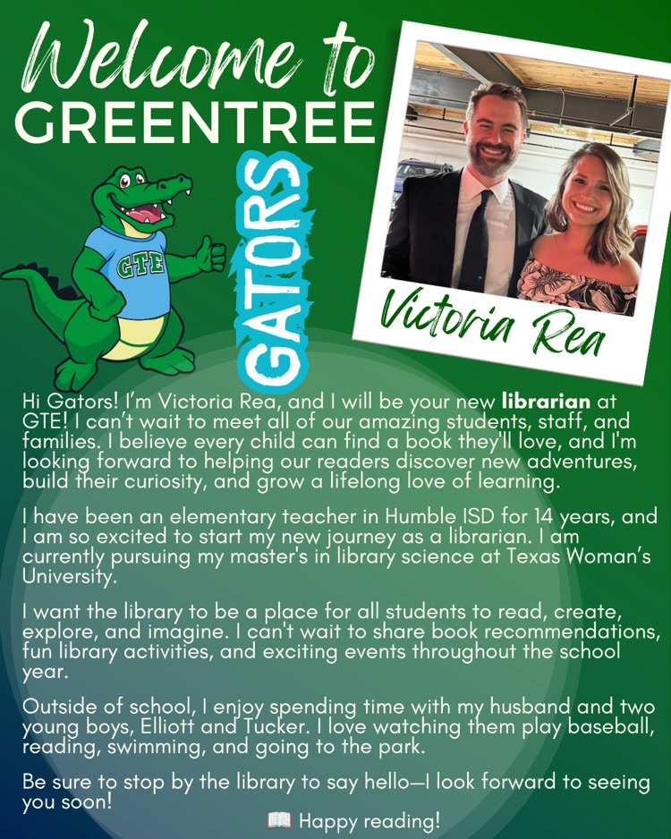 welcome Mrs. Rea 