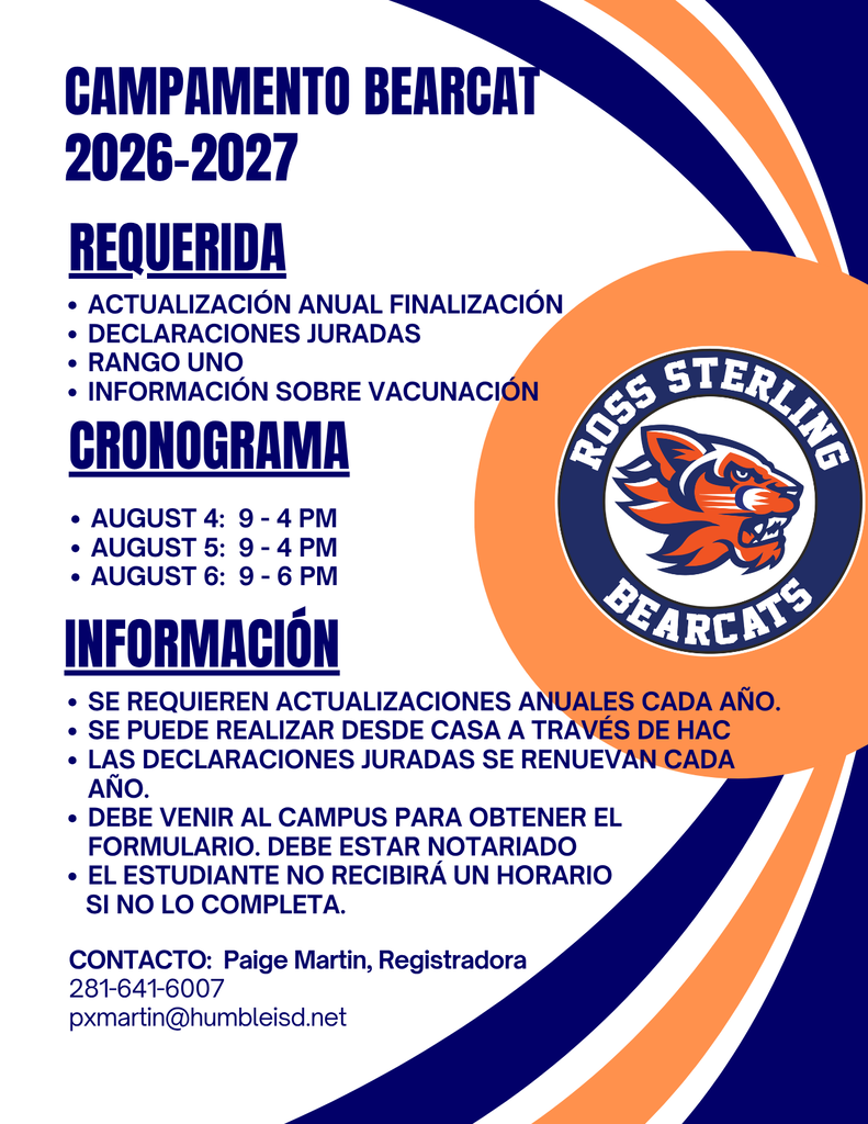 Bearcat Camp (Spanish)