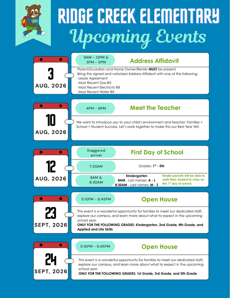 Upcoming Events