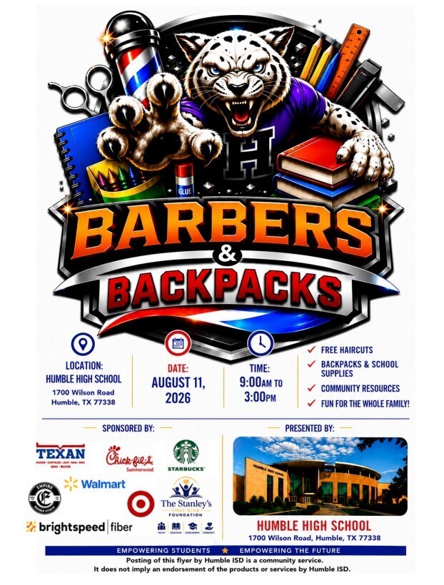 Barbers & Backpacks - English