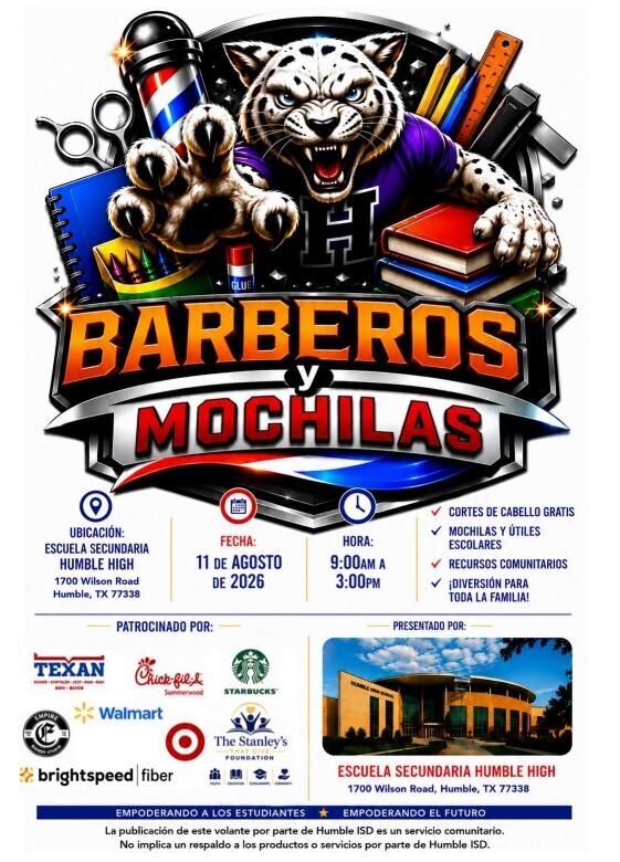 Barbers & Backpacks - Spanish