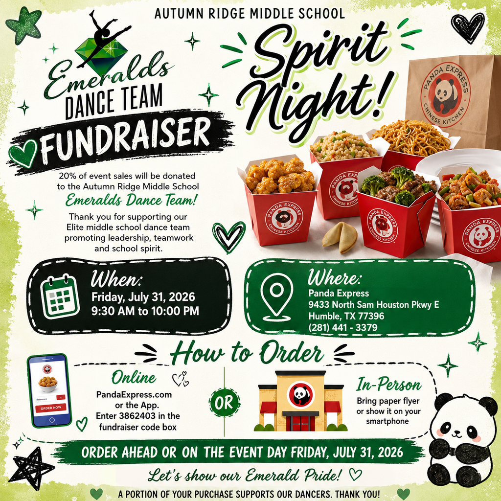 Emerallds Fundraiser Panda Express
