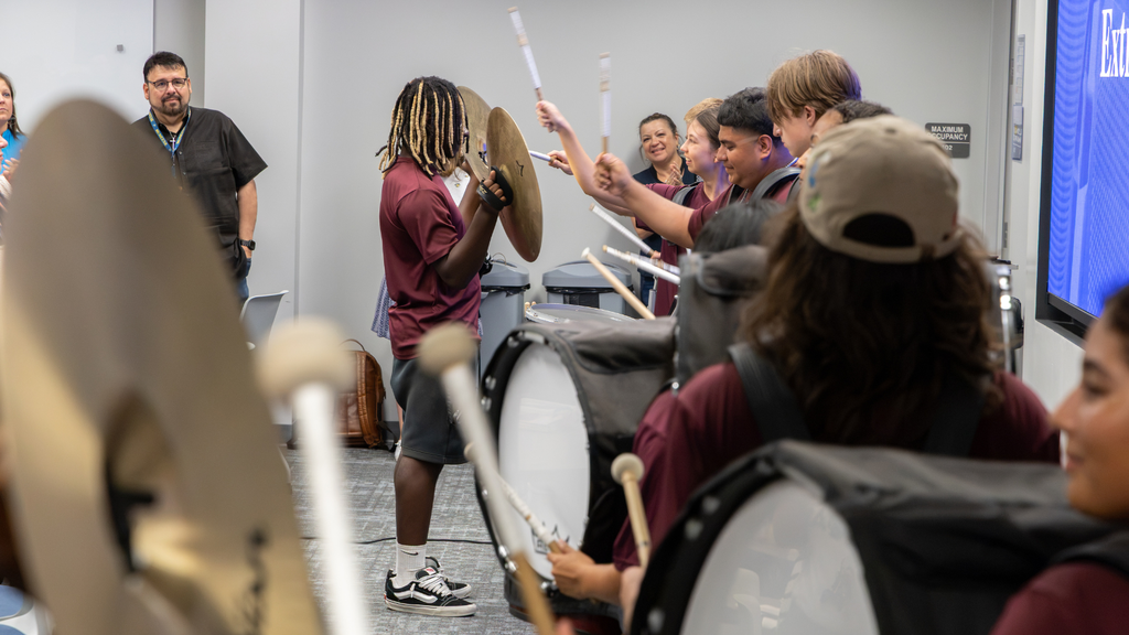 drumline performing