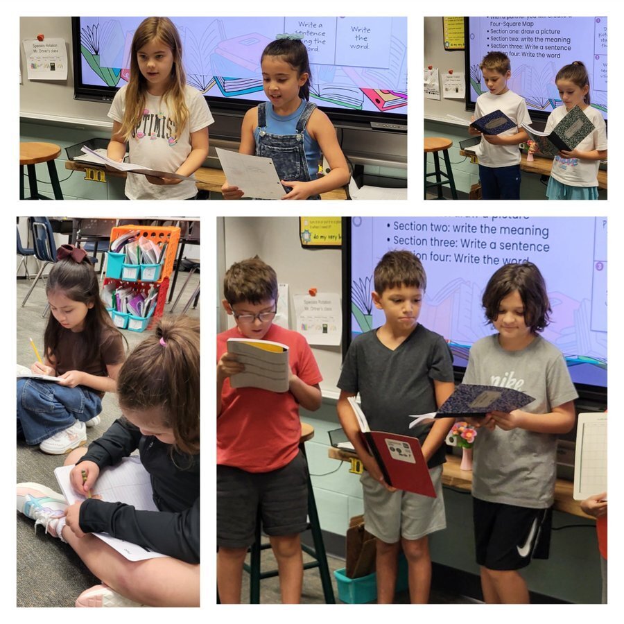 Third graders exploring words!