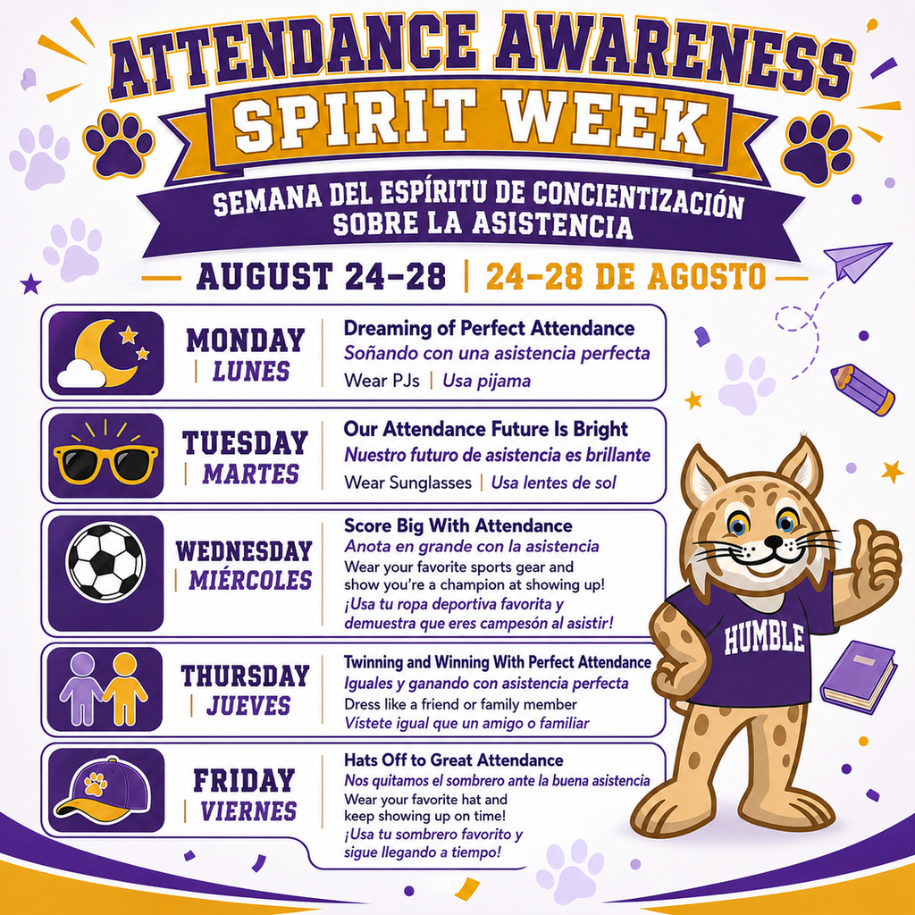 Attendance Awareness Spirit Week Flyer