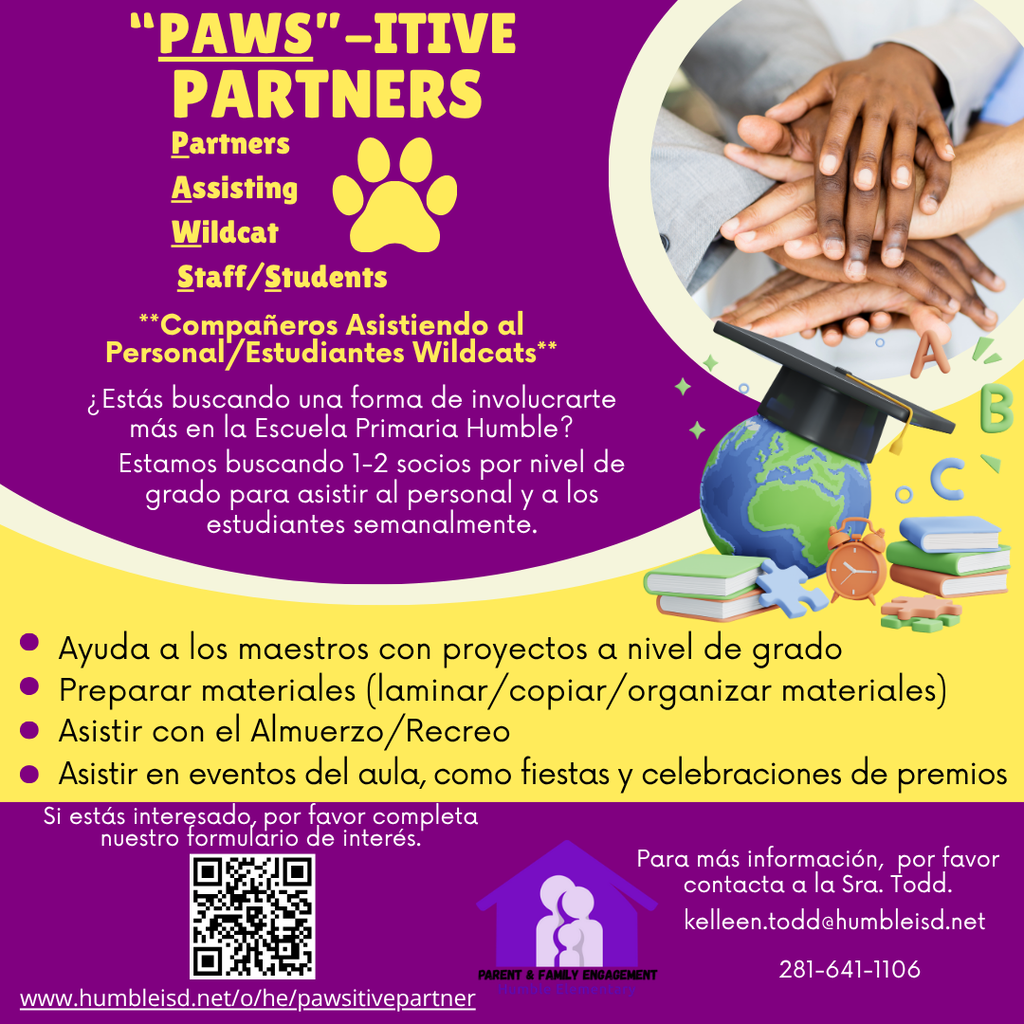 PAWSitive Partners Flyer - Spanish