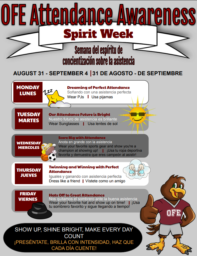 OFE Attendance Awareness Spirit Week