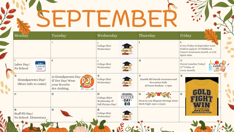 September calendar