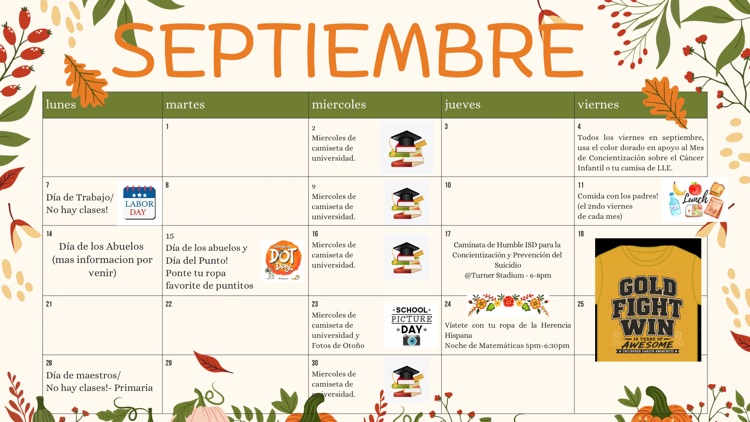 September calendar