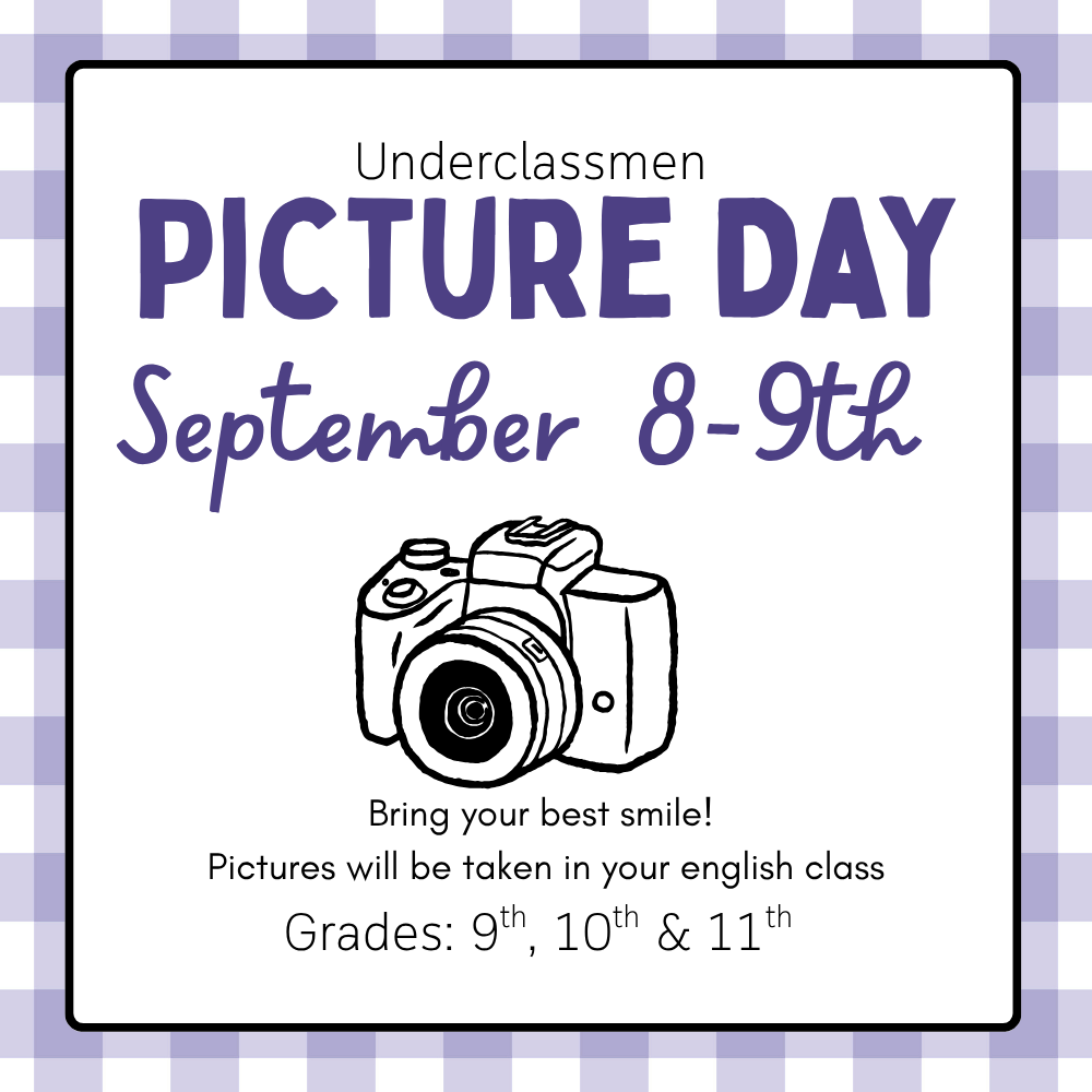 Underclassmen Picture Day Flier