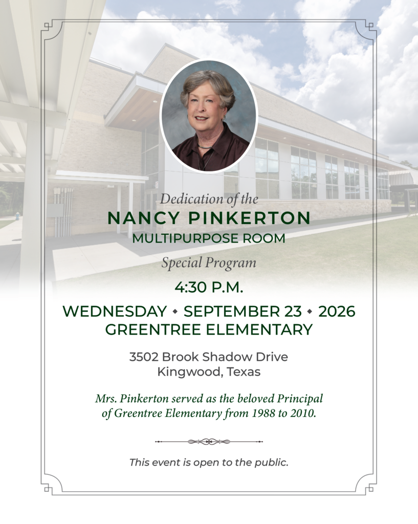 Nancy Pinkerton Dedication: September 23, 2026