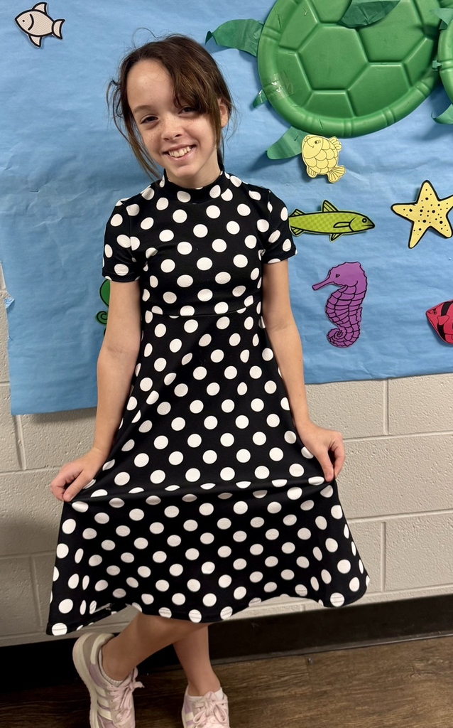 pretty polka dot dress