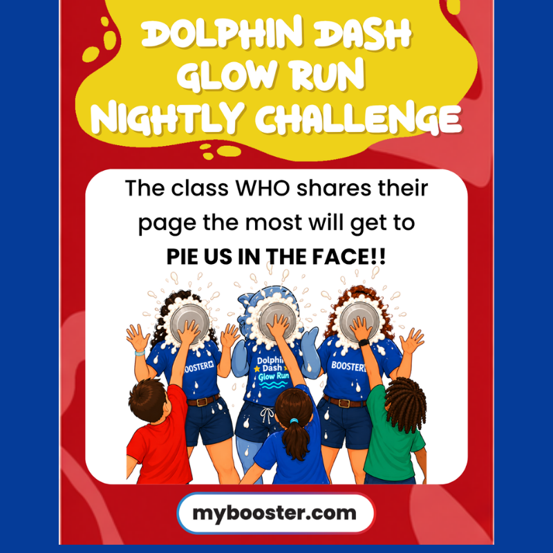 DWE Boosterthon Pie Us in the Face