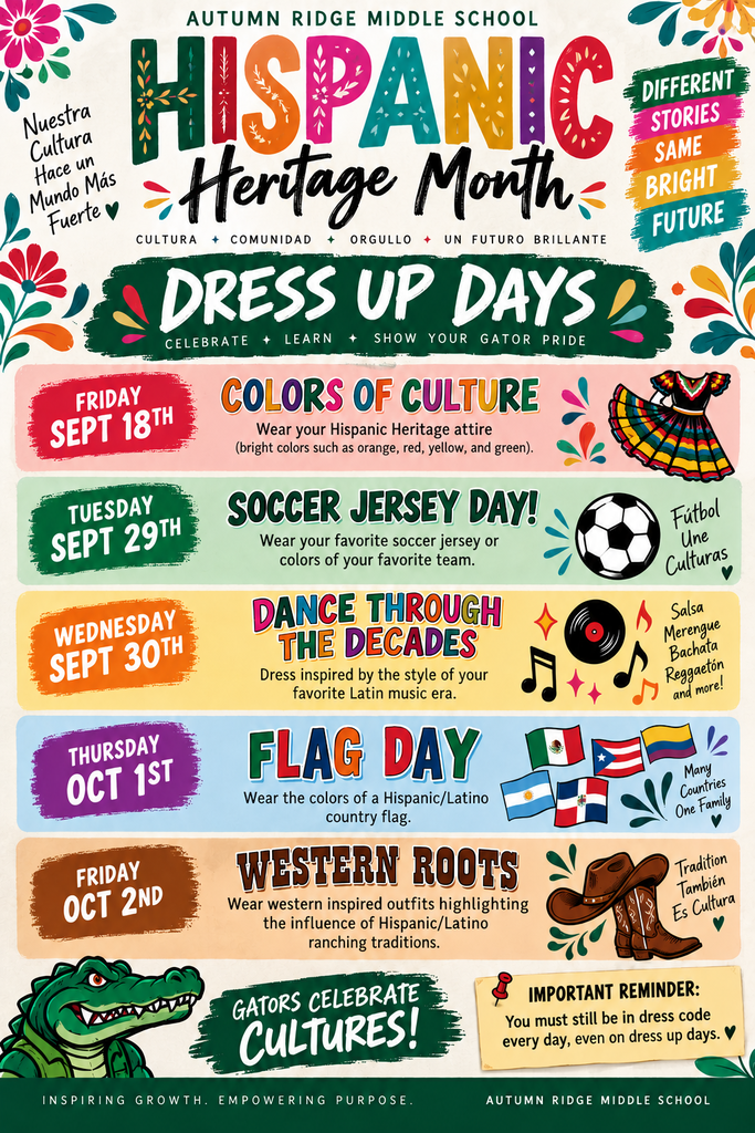 Hispanic Heritage dress up day 2026