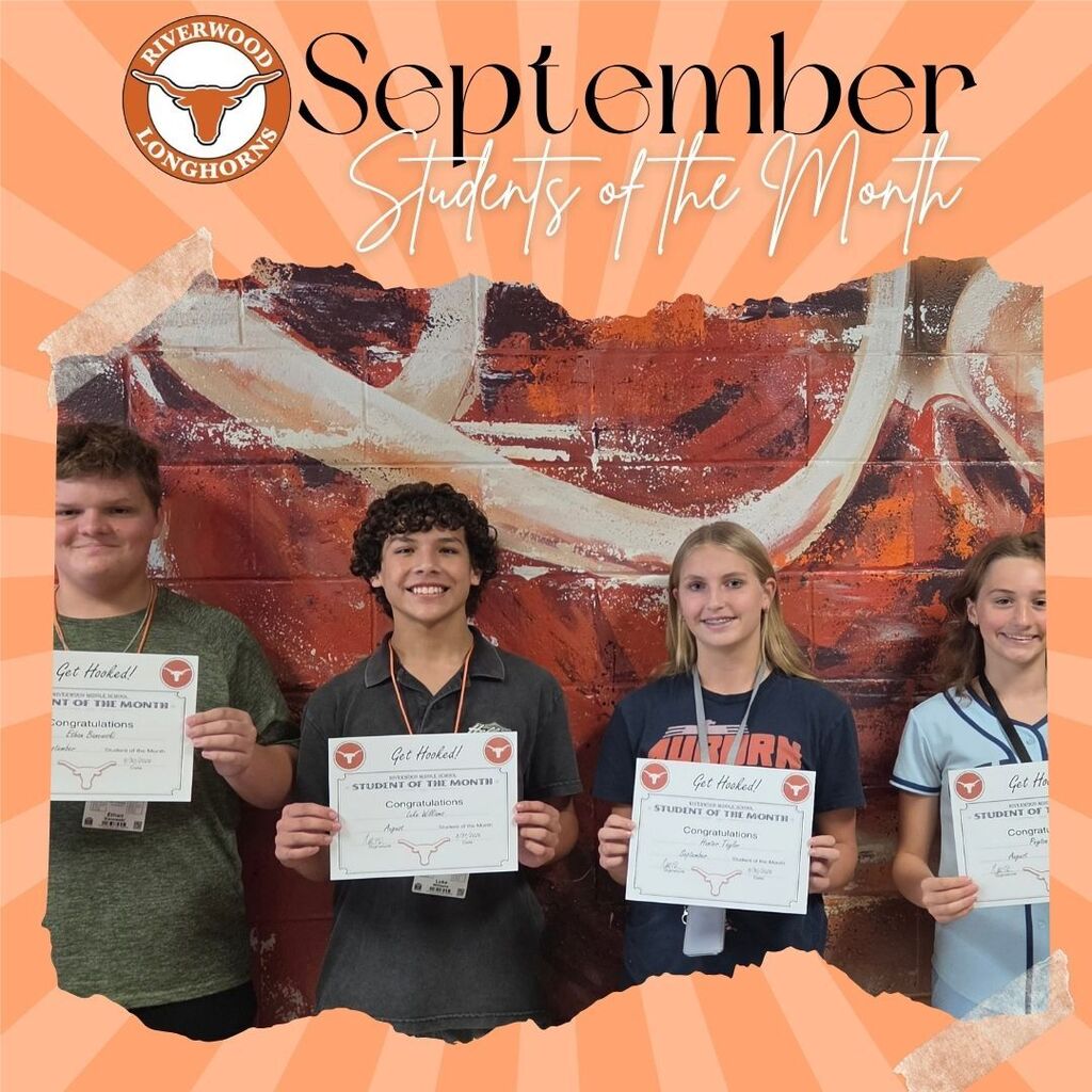 RMS September Students of the month!