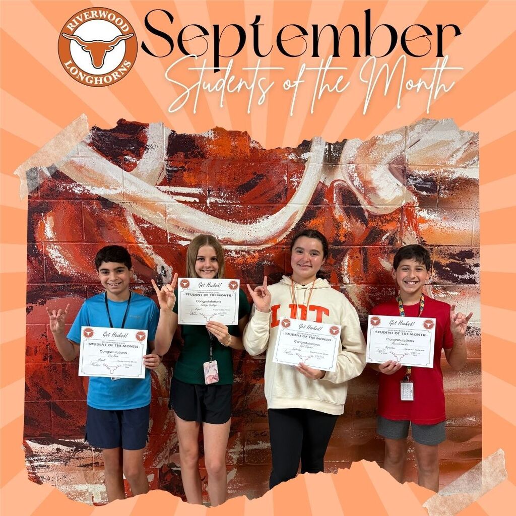 RMS September Students of the month!
