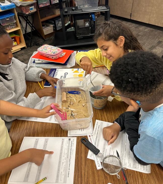 Science experiments in Ms. Welch's class