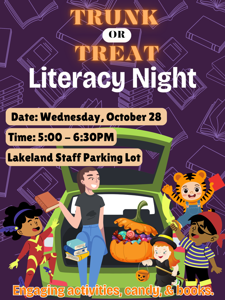 Trunk or Treat Literacy Night