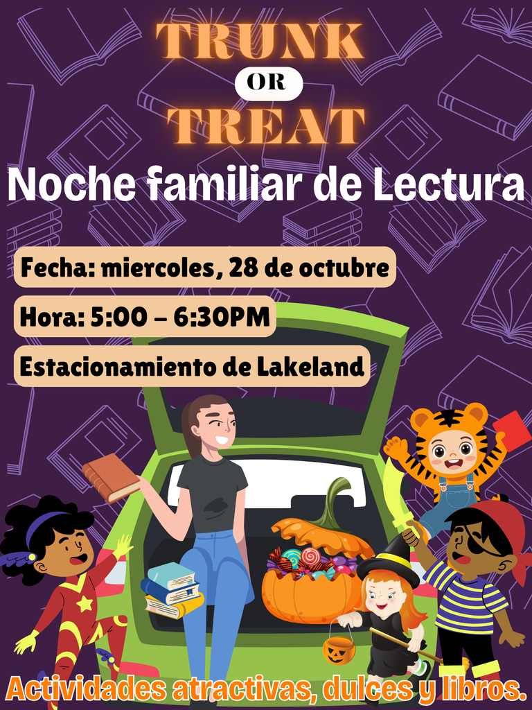 Trunk or Treat Literacy Night (Spn)