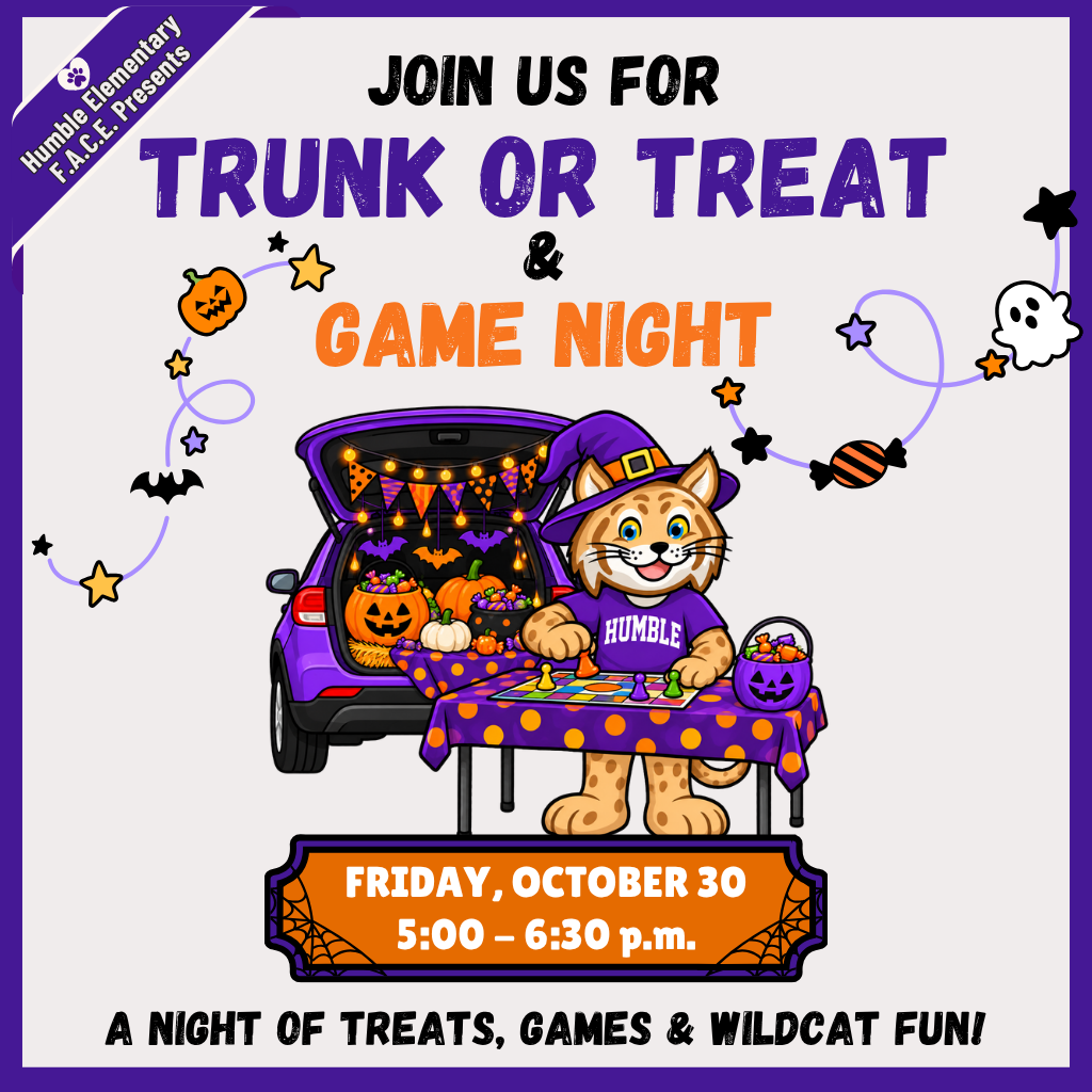 Trunk or Treat & Game Night Flyer - English