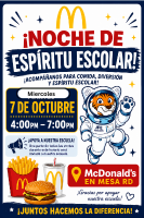 McDonald's Spirit Night Flyer -Spanish