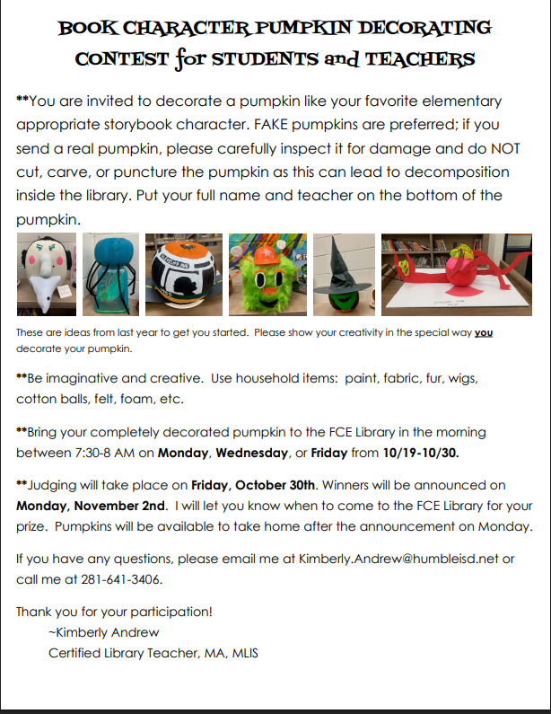 Pumpkin contest graphic