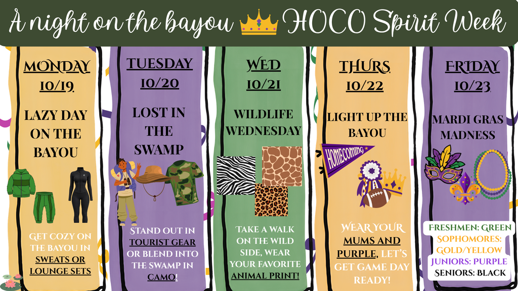 Homecoming Spirit Week Flier