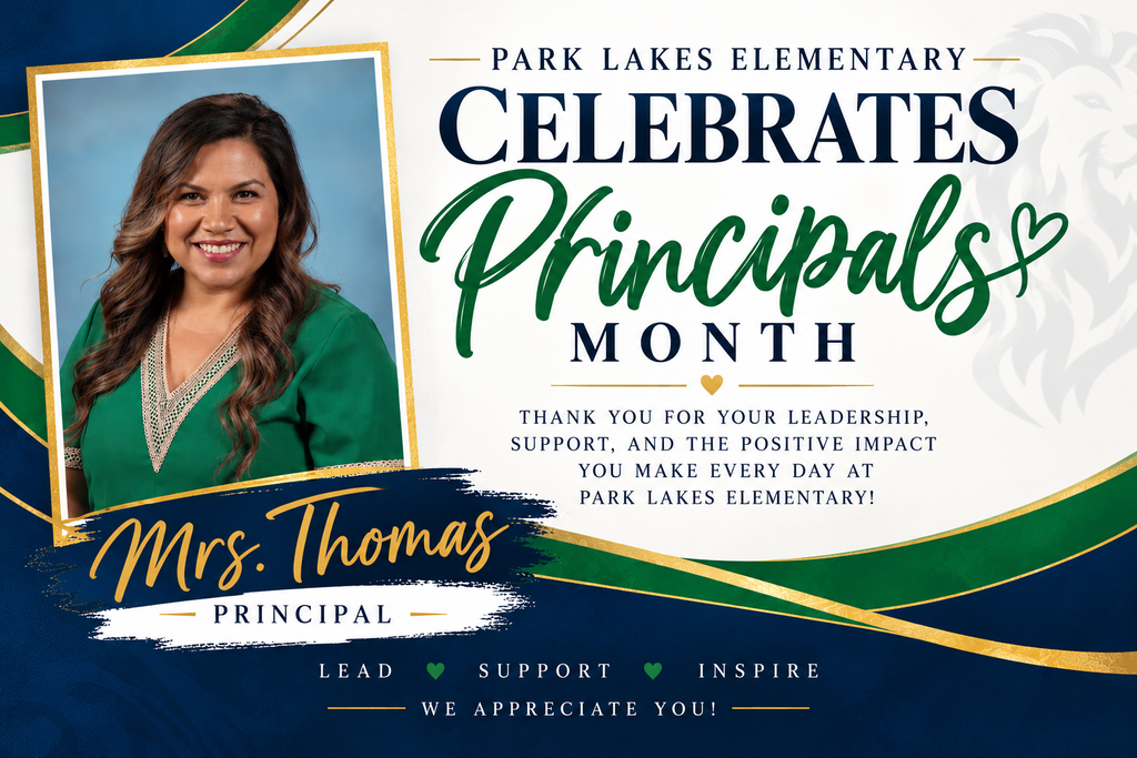 Picture of principal Thomas celebrating principals month