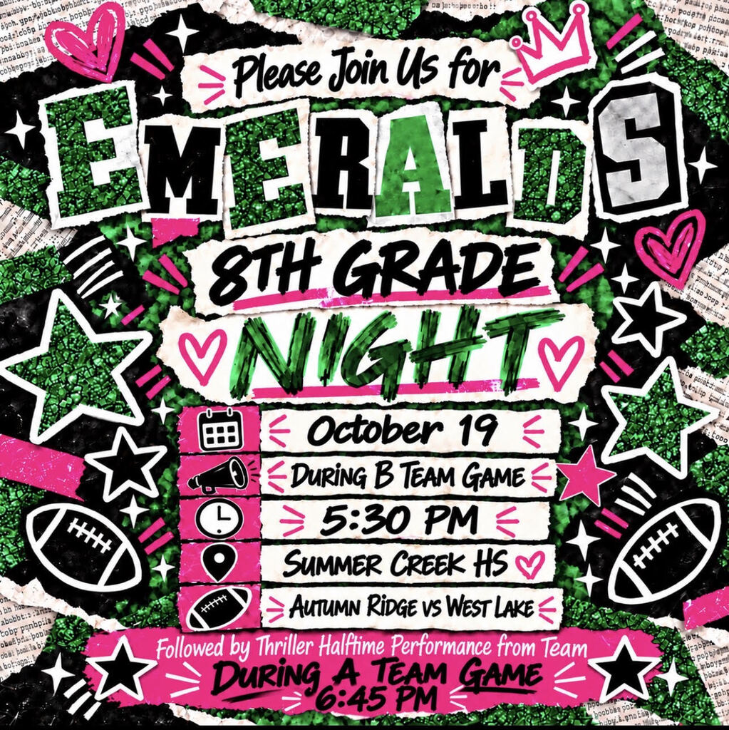 Emeralds 8th Grade Night 2026