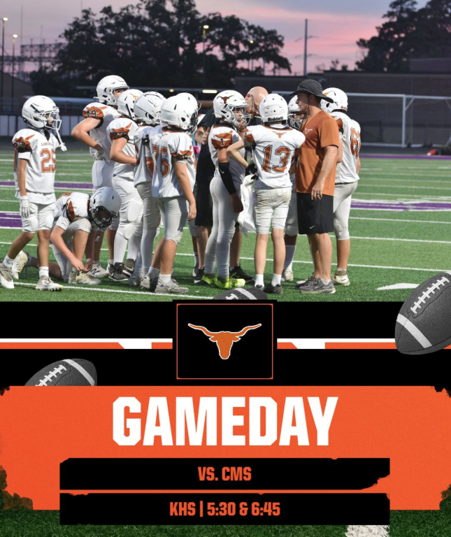 Catch the RMS Longhorn Football team in action for their grand season finale on Tuesday, October 20th! B team hits the field at 5:30 pm, followed by the A team showdown at 6:45 pm, all at KHS! #REPHard!