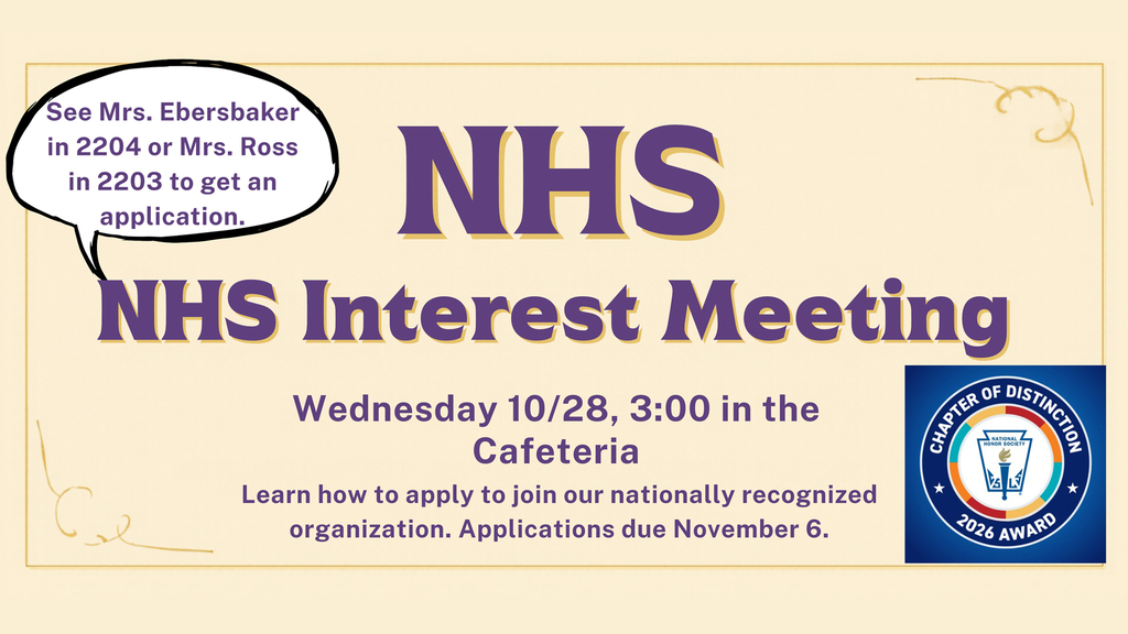 NHS Interest Meeting Flier