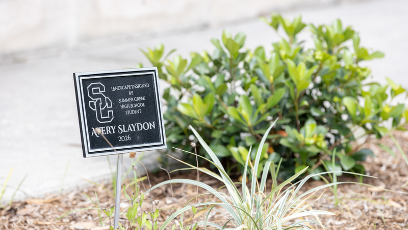 landscaping plaque
