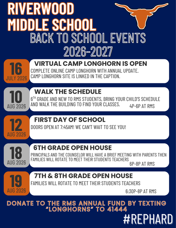 pic of list of events for back to school 2026-2027
