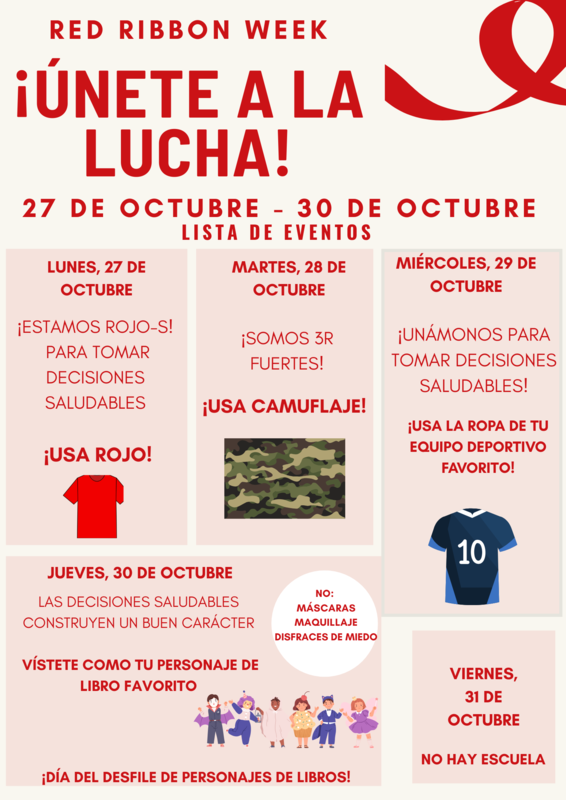 Red Ribbon Week Spanish