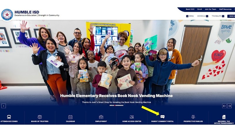 Parent Comment Portal District Website