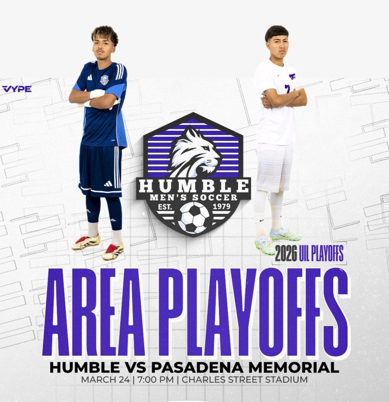 Boys Soccer Area Playoffs flier.