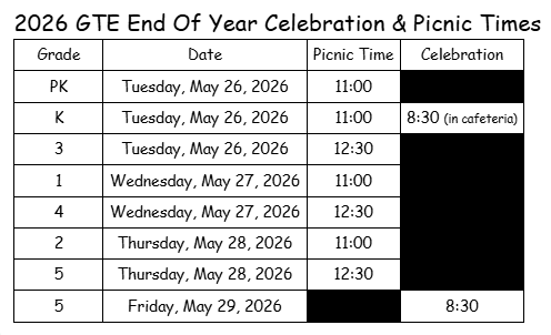 schedule